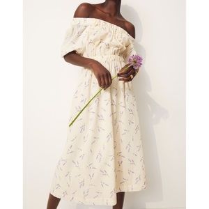 H&M Wildflower Collection Off The Shoulder Dress